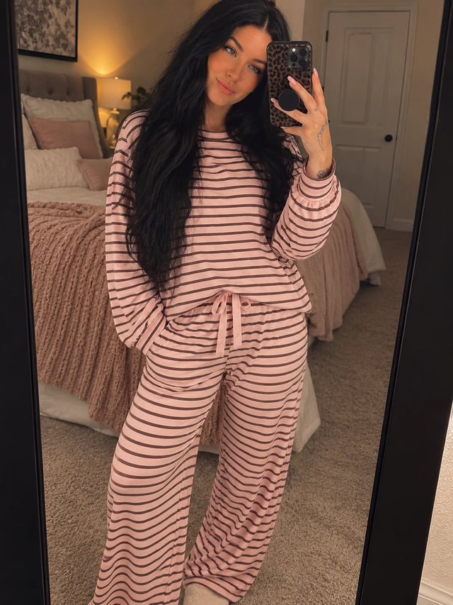Striped Lounge Pajama Set
