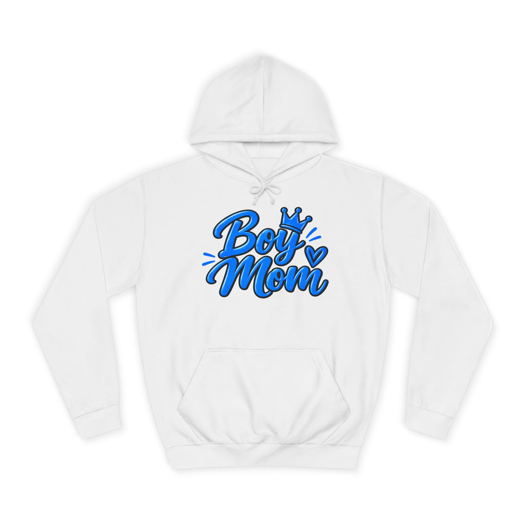 Thread Tumblrz Women's Boy Mom Blue Script Graphic Pullover Hoodie