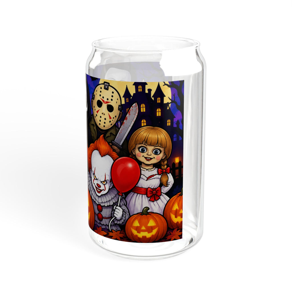 Thread Tumblrz 16oz Halloween Horror Characters Glass Sipper — Michael Myers, Ghostface, Freddy