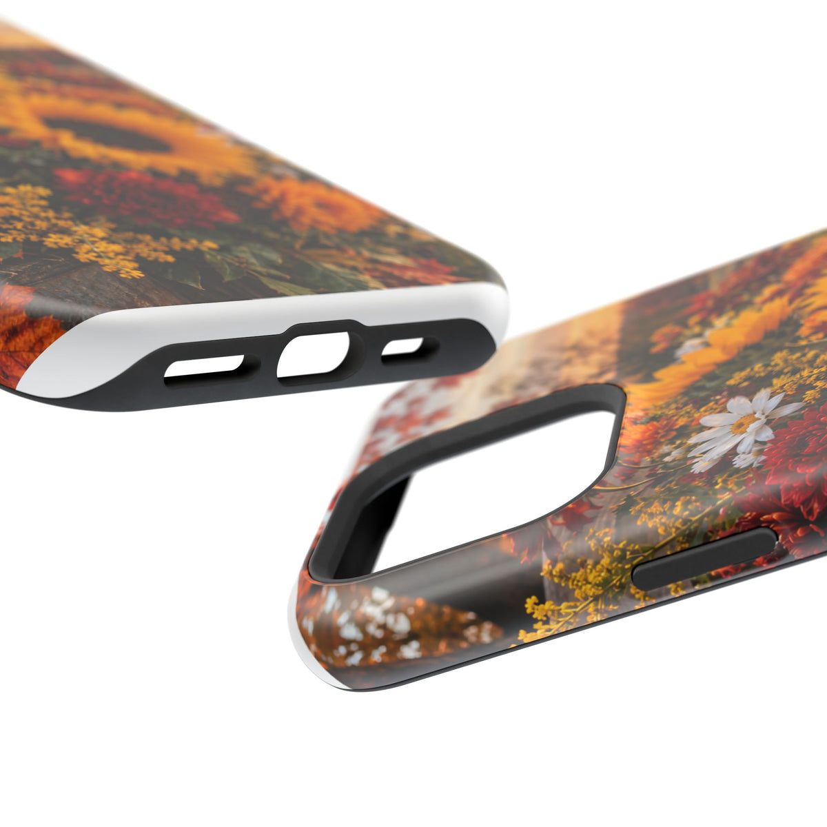 Sunflower Harvest Phone Case — Fall Floral Magnetic Impact-Resistant Cover