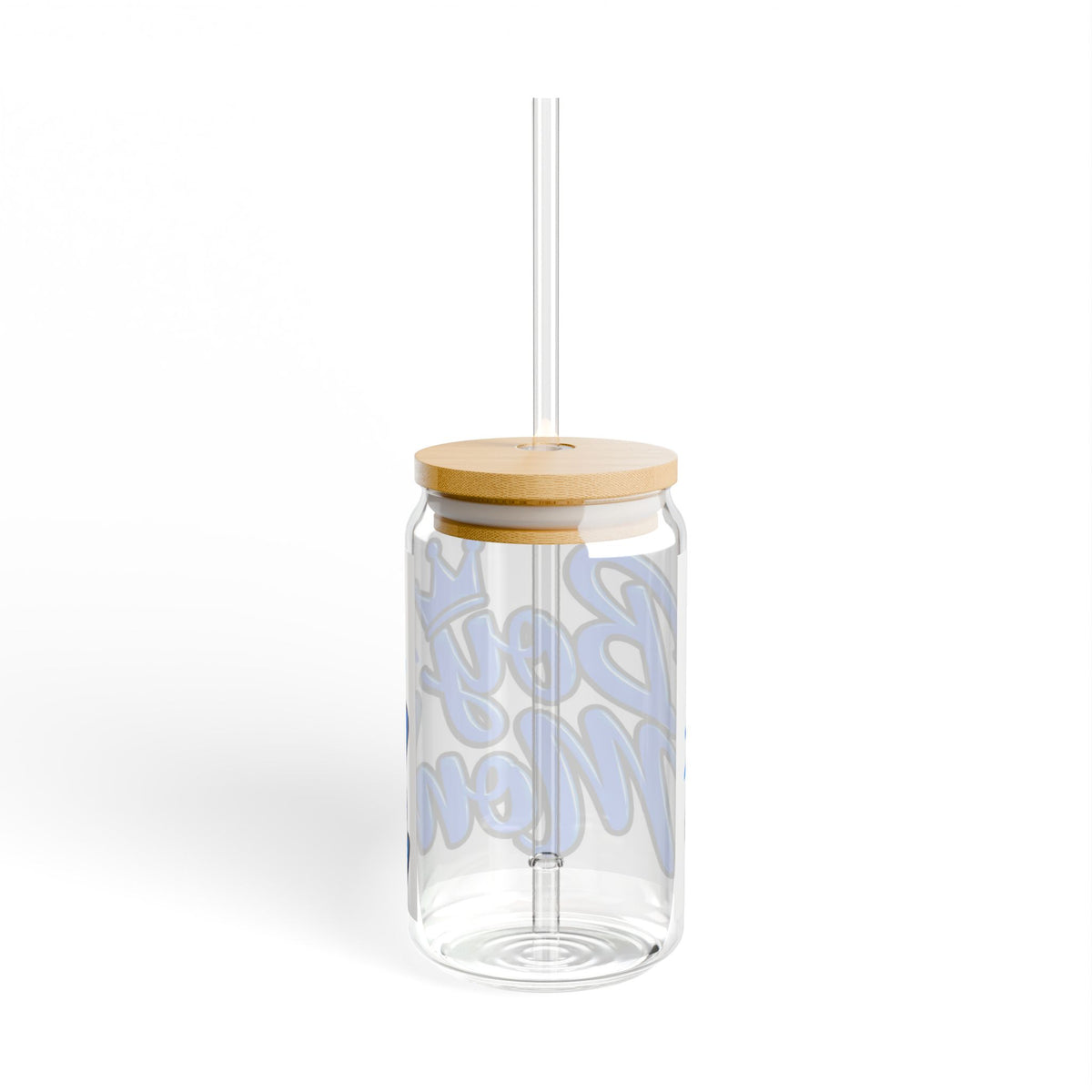 Thread Tumblrz 16oz Boy Mom Insulated Glass Sipper with Straw