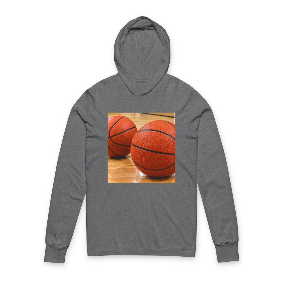 Thread Tumblrz Basketball Graphic Hooded Long Sleeve T-Shirt