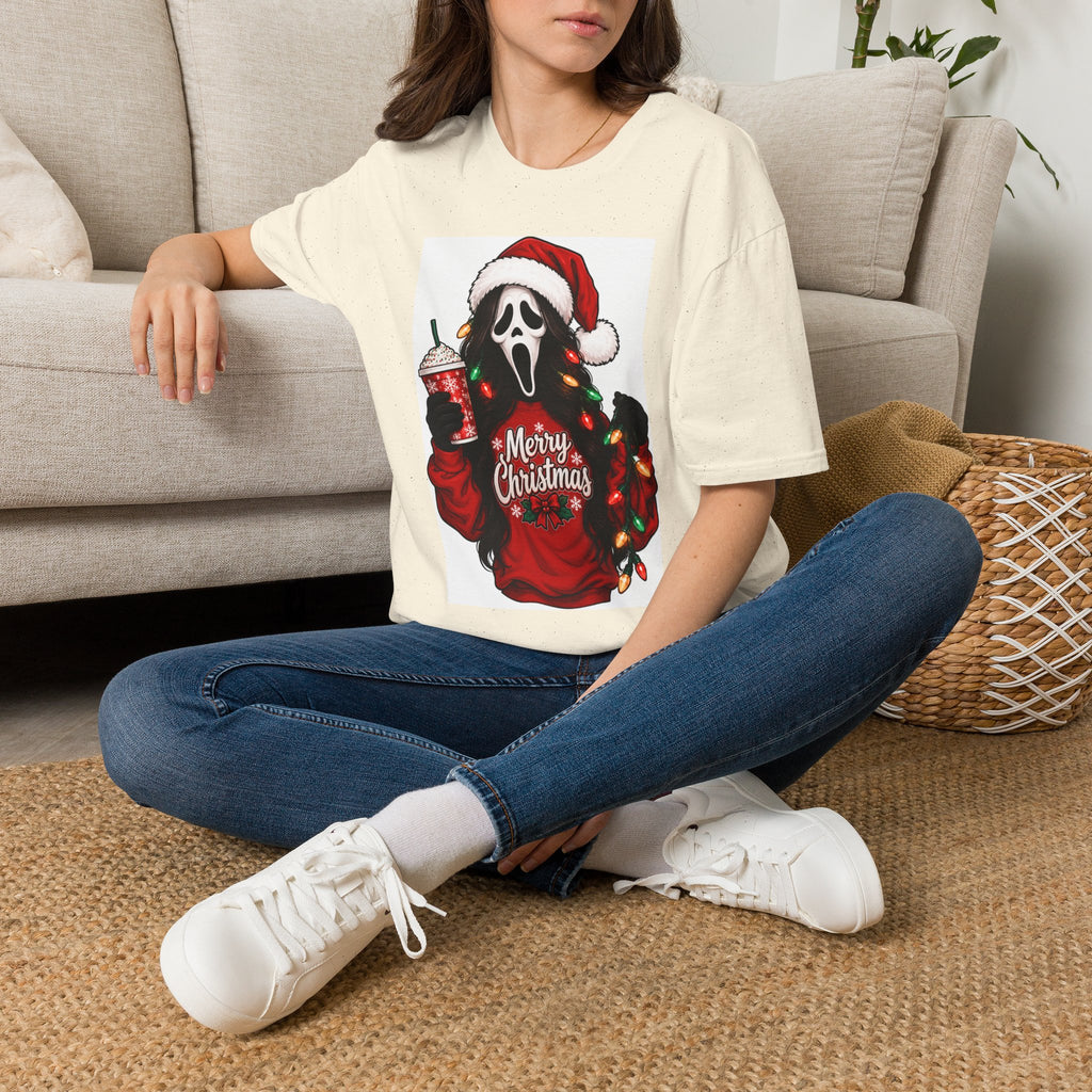 Thread Tumblrz Santa Ghostface Merry Christmas Holiday Horror Graphic T-Shirt