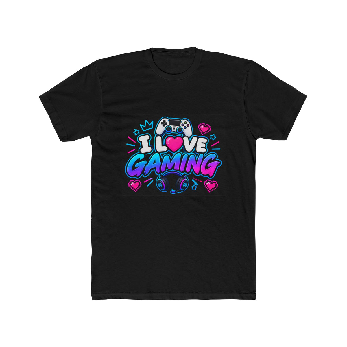 Thread Tumblrz Men's Retro Neon I Love Gaming Graphic T-Shirt