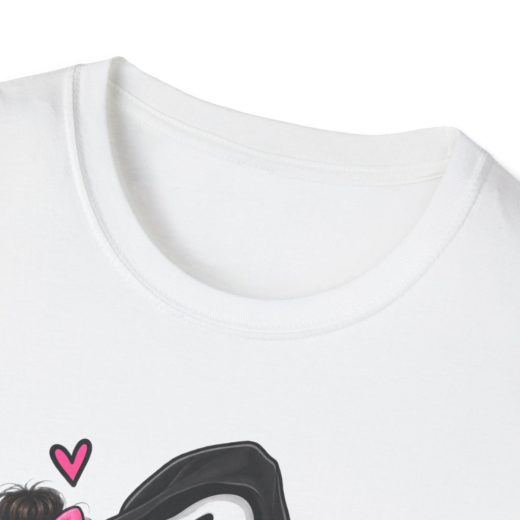 Thread Tumblrz Women's Mom Life Cute Scream Mask Horror Graphic T-Shirt