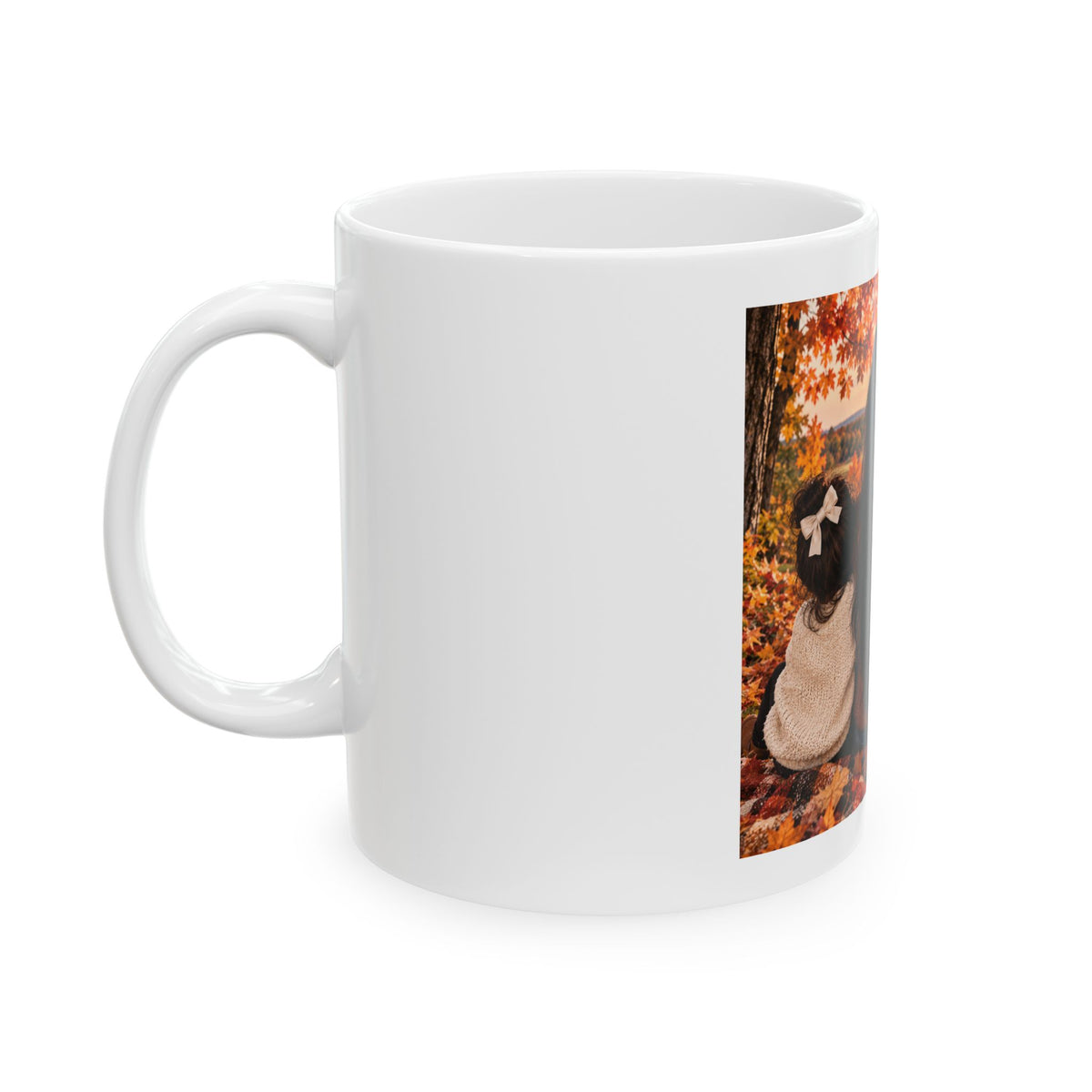 Thread Tumblrz Autumn Sunset Family Mom & Kids Fall Ceramic Coffee Mug (11oz & 15oz)