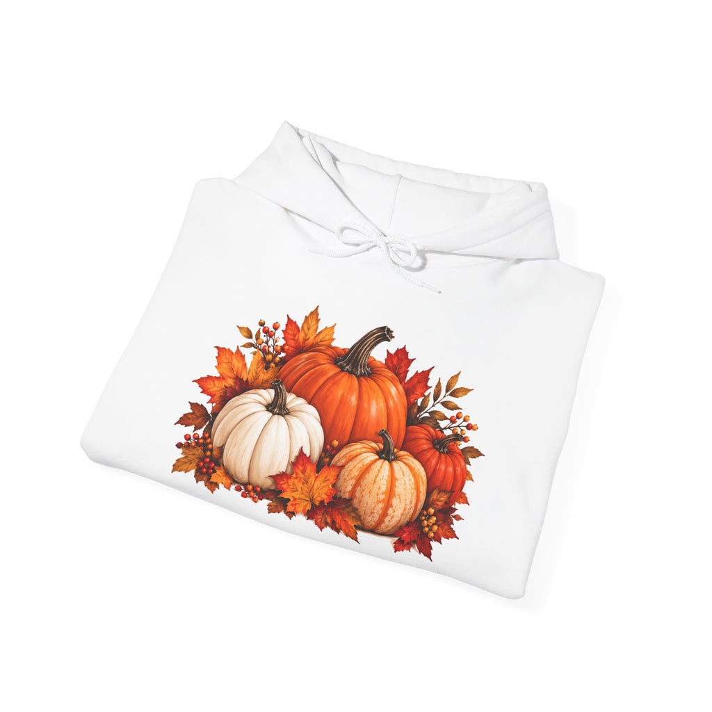 Thread Tumblrz Pumpkin Harvest Autumn Leaves Fall Graphic Pullover Hoodie