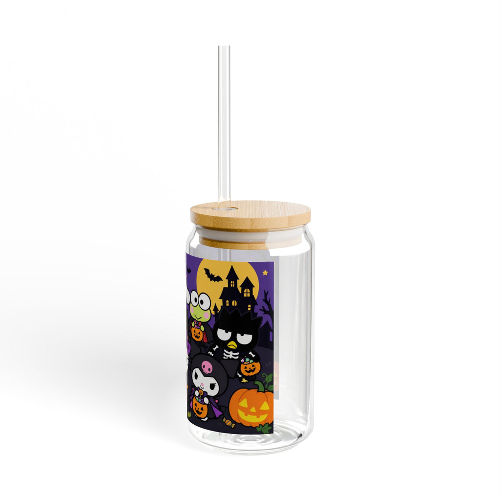 Thread Tumblrz 16oz Hello Kitty Halloween Trick-or-Treat Glass Sipper with Straw
