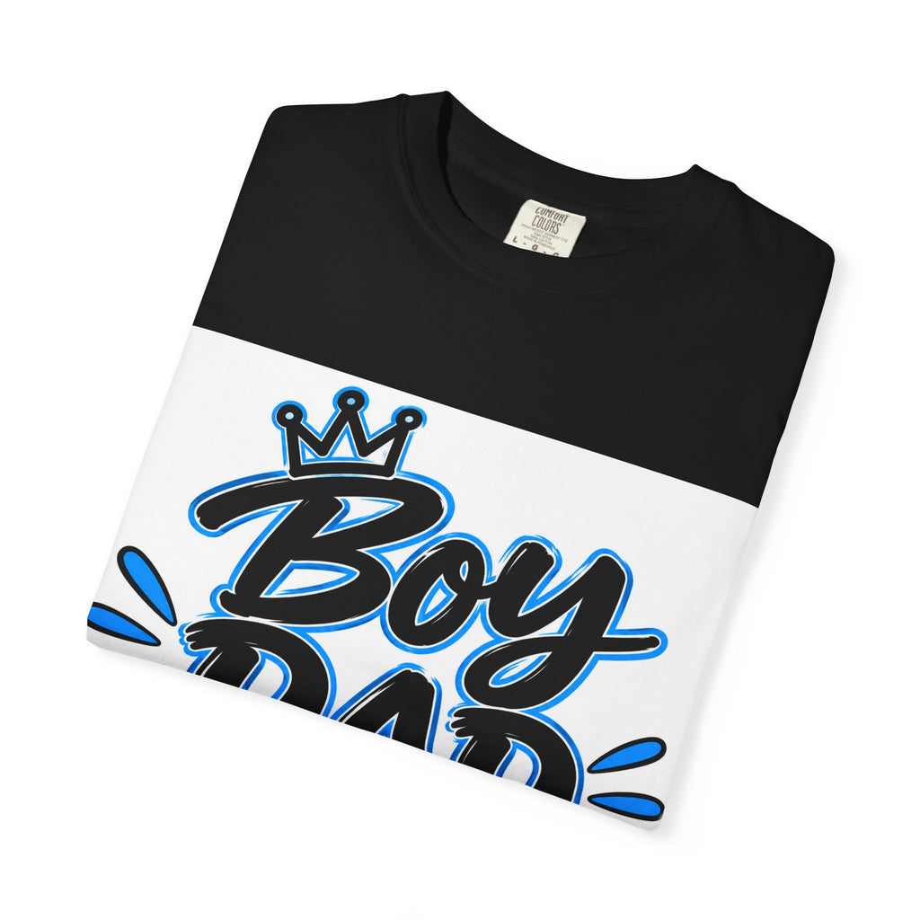 Thread Tumblrz Men's Boy Dad Retro Blue Script Father's Day Graphic T-Shirt