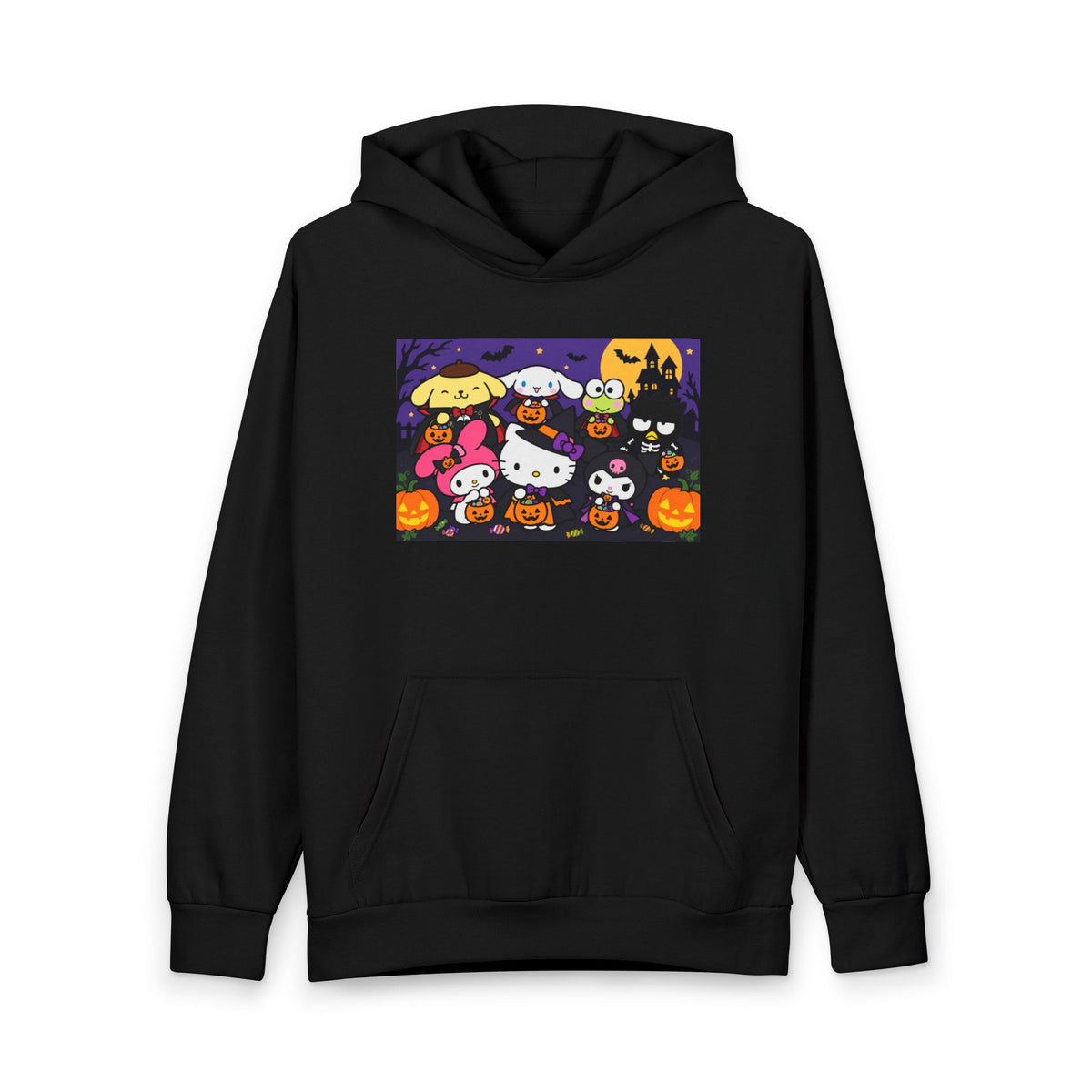 Thread Tumblrz Halloween Kawaii Sanrio-Style Pumpkin Party Pullover Hoodie