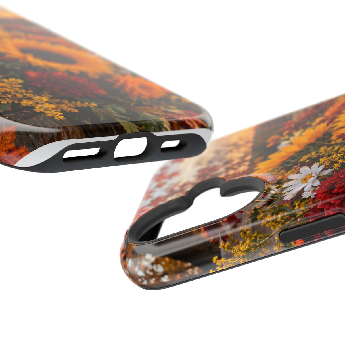 Sunflower Harvest Phone Case — Fall Floral Magnetic Impact-Resistant Cover