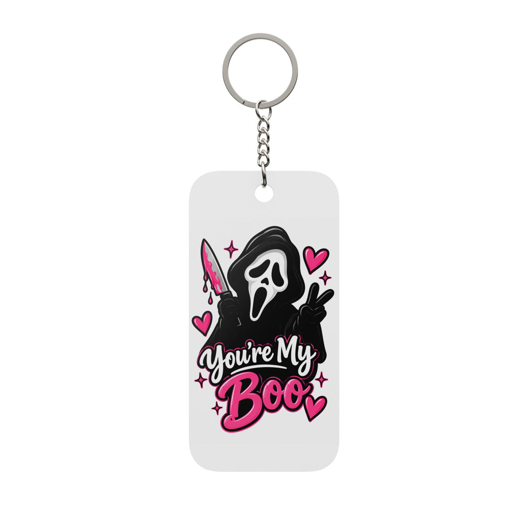 Double-Sided Keychain — "You’re My Boo" Ghostface Valentine Charm
