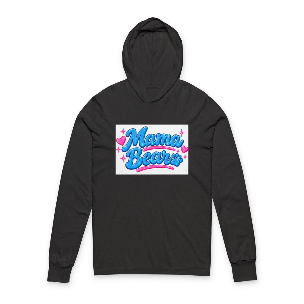 Thread Tumblrz Women's Mama Bear Pink & Blue Hooded Long Sleeve T-Shirt — Mother's Day