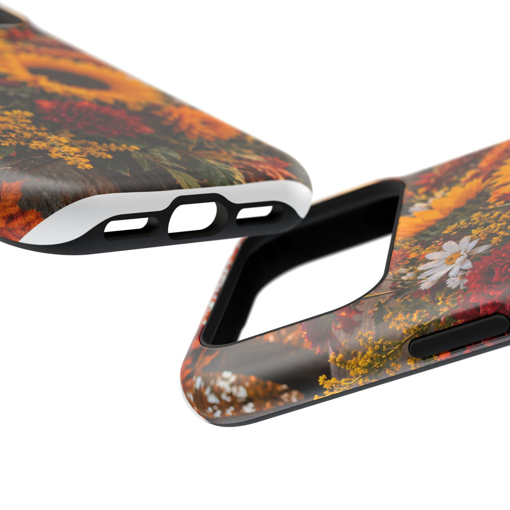 Sunflower Harvest Phone Case — Fall Floral Magnetic Impact-Resistant Cover