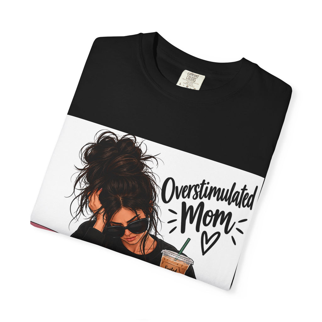 Thread Tumblrz Women's Overstimulated Mom Funny Graphic T-Shirt — Mom Life Tee