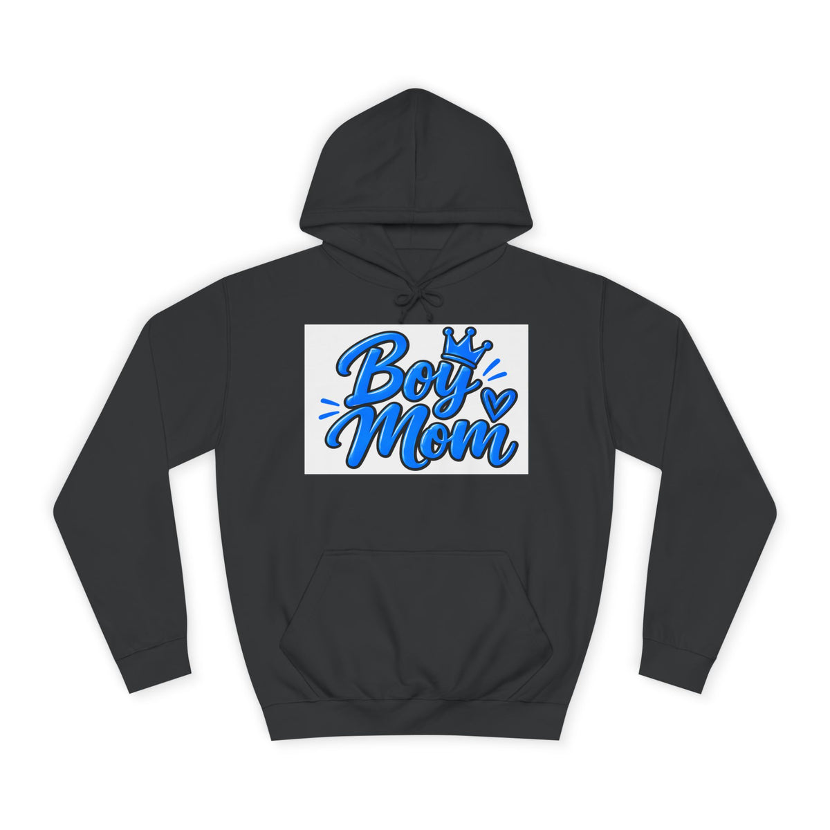 Thread Tumblrz Women's Boy Mom Blue Script Graphic Pullover Hoodie