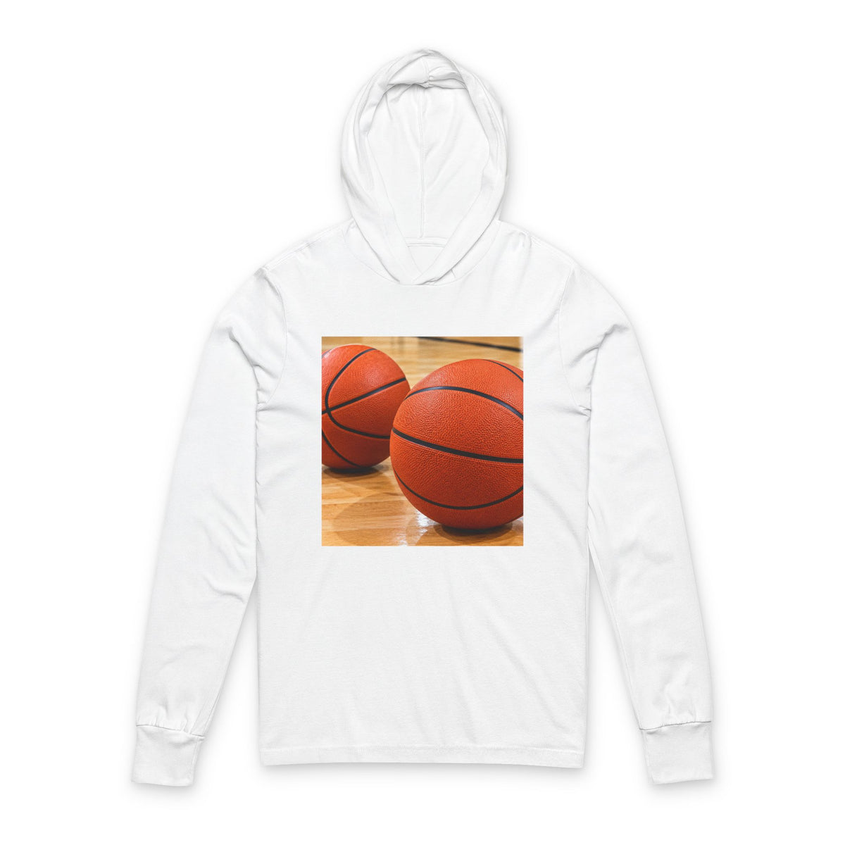 Thread Tumblrz Basketball Graphic Hooded Long Sleeve T-Shirt