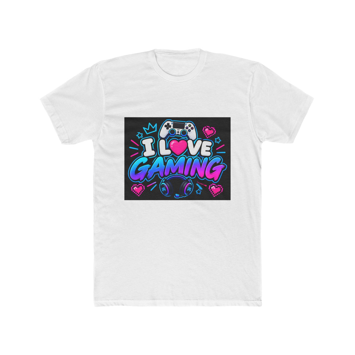 Thread Tumblrz Men's Retro Neon I Love Gaming Graphic T-Shirt