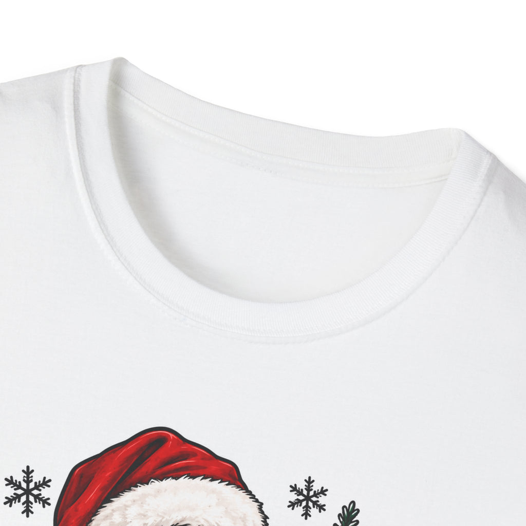 Thread Tumblrz Women's Overstimulated Mama Scream Mask Christmas Holiday Graphic T-Shirt