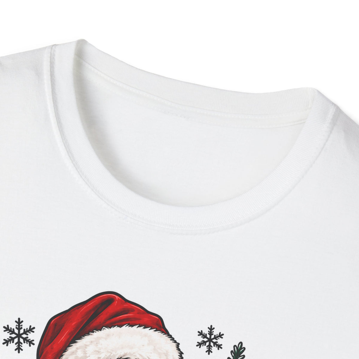 Thread Tumblrz Women's Overstimulated Mama Scream Mask Christmas Holiday Graphic T-Shirt