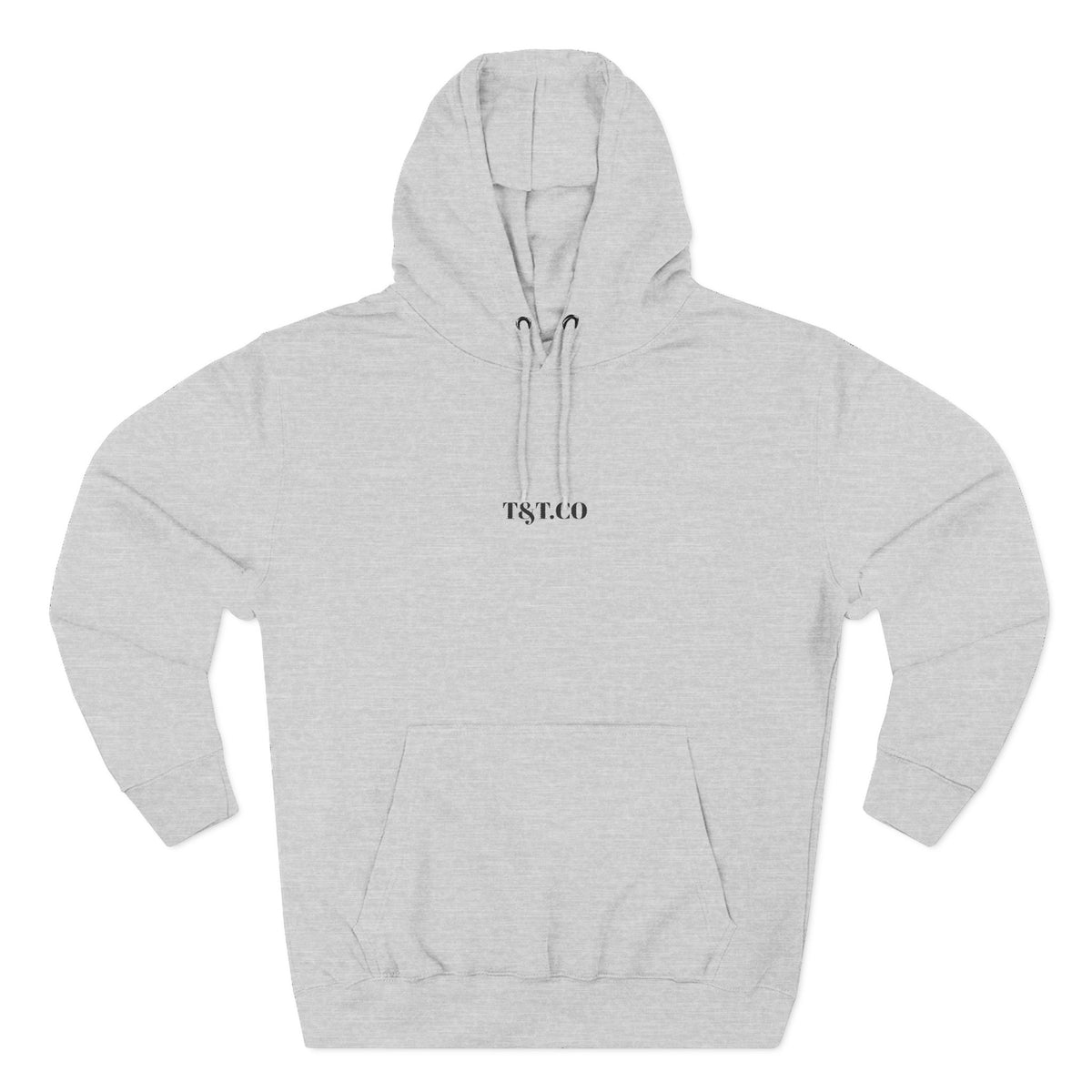 Thread Tumblrz Minimalist Logo Lightweight White Fleece Pullover Hoodie