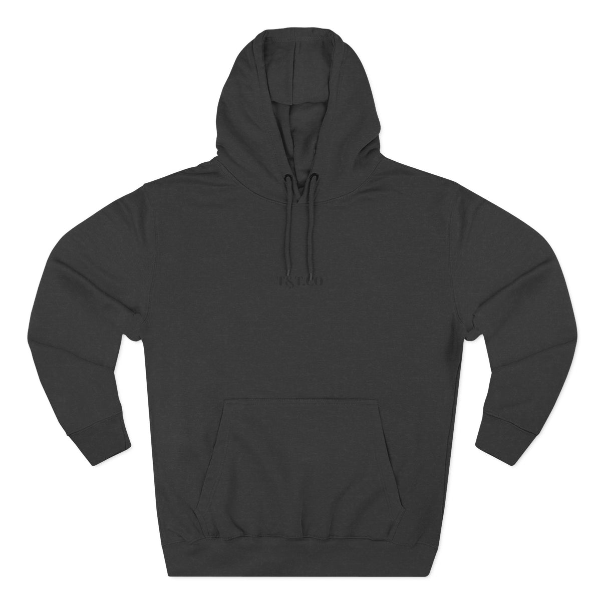 Thread Tumblrz Minimalist Logo Lightweight White Fleece Pullover Hoodie