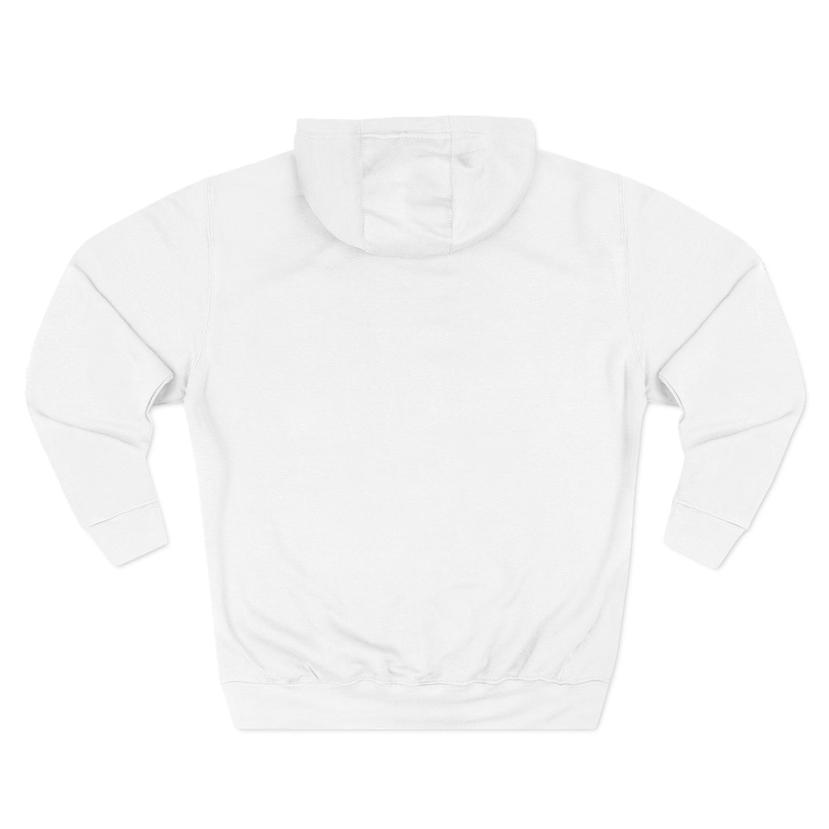 Thread Tumblrz Minimalist Logo Lightweight White Fleece Pullover Hoodie