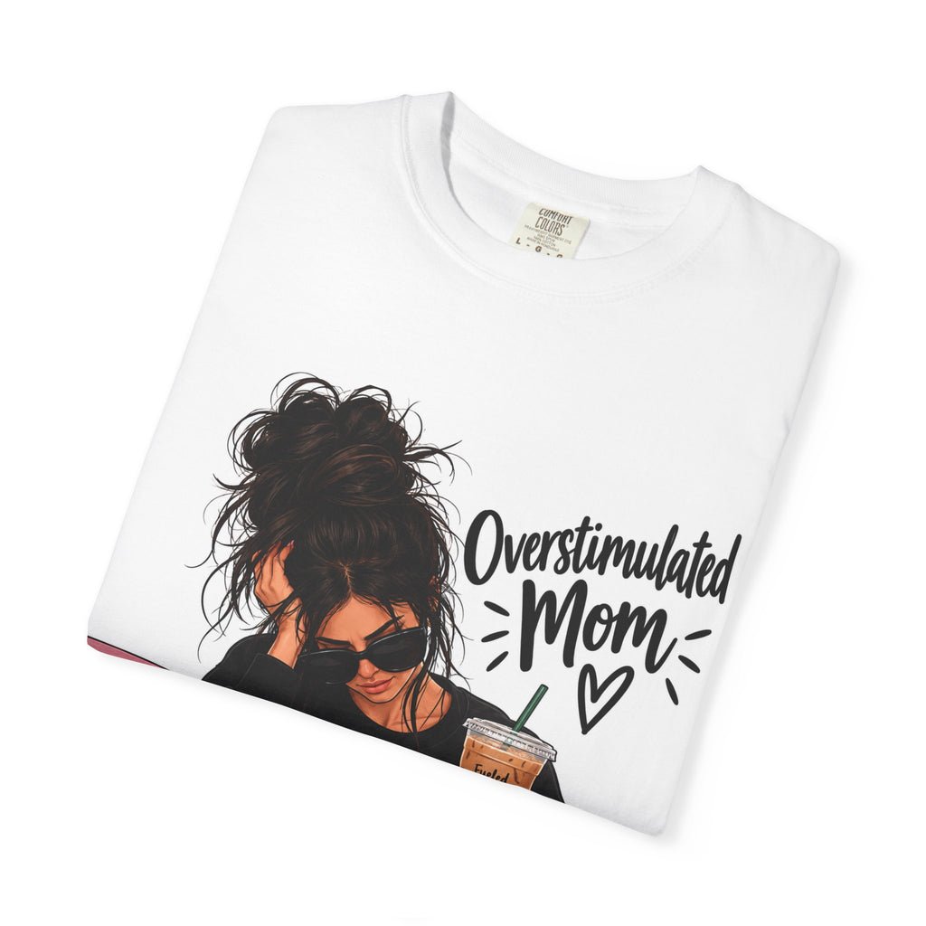Thread Tumblrz Women's Overstimulated Mom Funny Graphic T-Shirt — Mom Life Tee