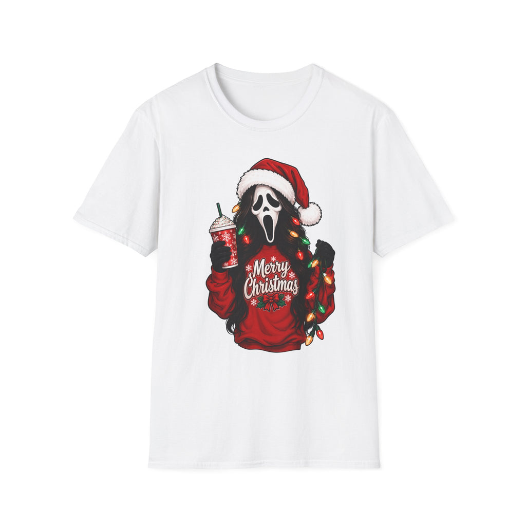 Thread Tumblrz Santa Ghostface Merry Christmas Holiday Horror Graphic T-Shirt
