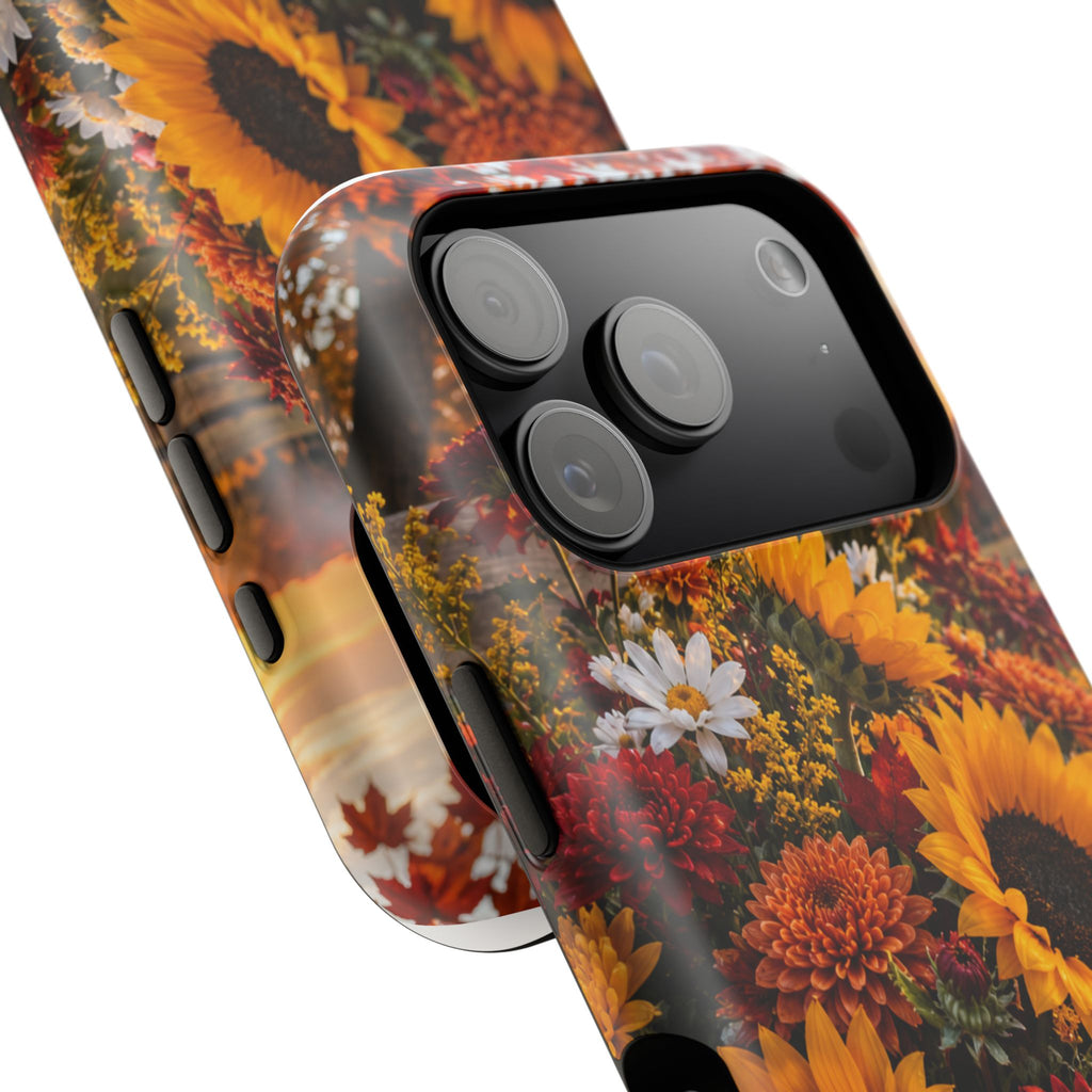 Sunflower Harvest Phone Case — Fall Floral Magnetic Impact-Resistant Cover