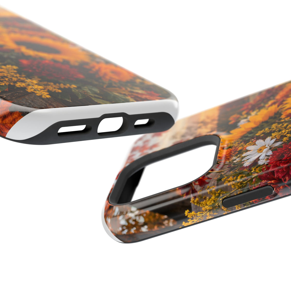 Sunflower Harvest Phone Case — Fall Floral Magnetic Impact-Resistant Cover