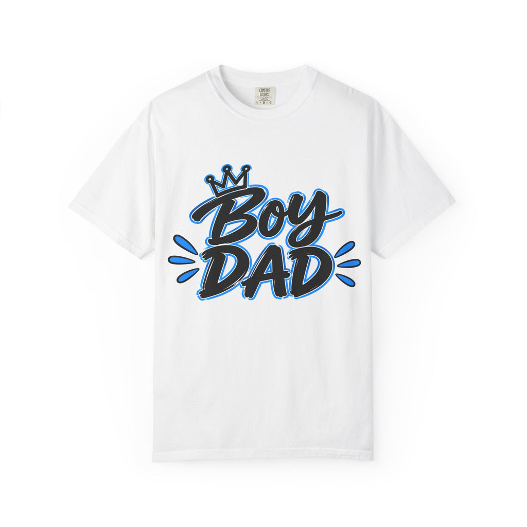 Thread Tumblrz Men's Boy Dad Retro Blue Script Father's Day Graphic T-Shirt