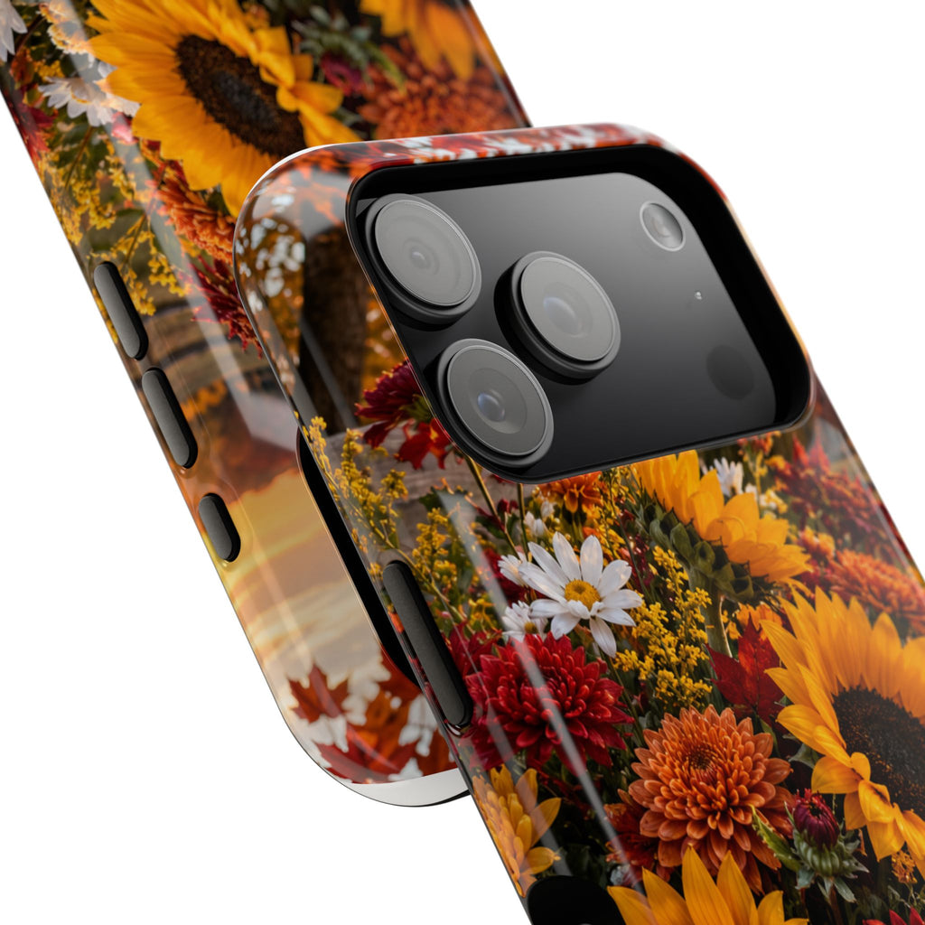 Sunflower Harvest Phone Case — Fall Floral Magnetic Impact-Resistant Cover