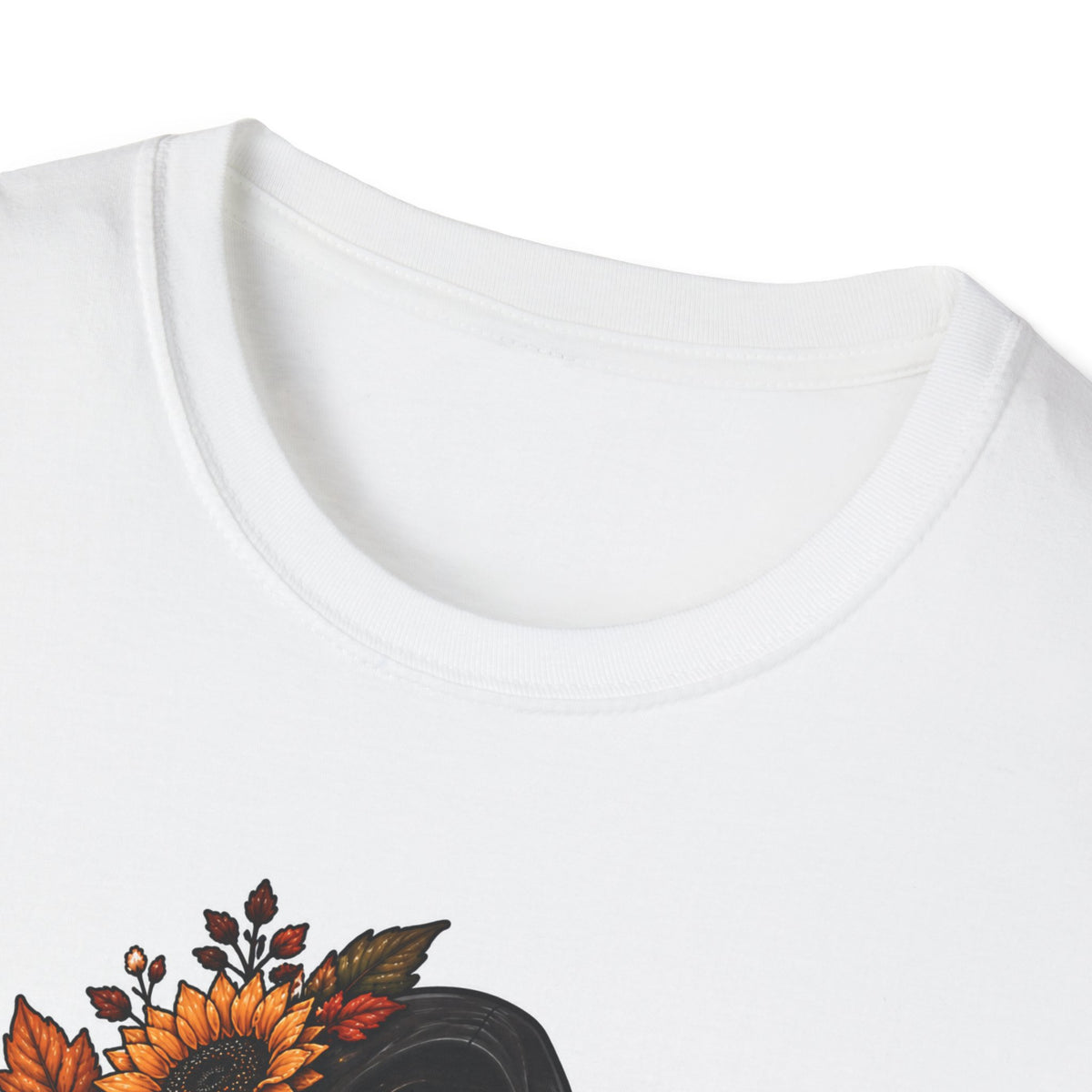 Thread Tumblrz Halloween Ghostface Pumpkin Spooky Floral Fall Graphic T-Shirt