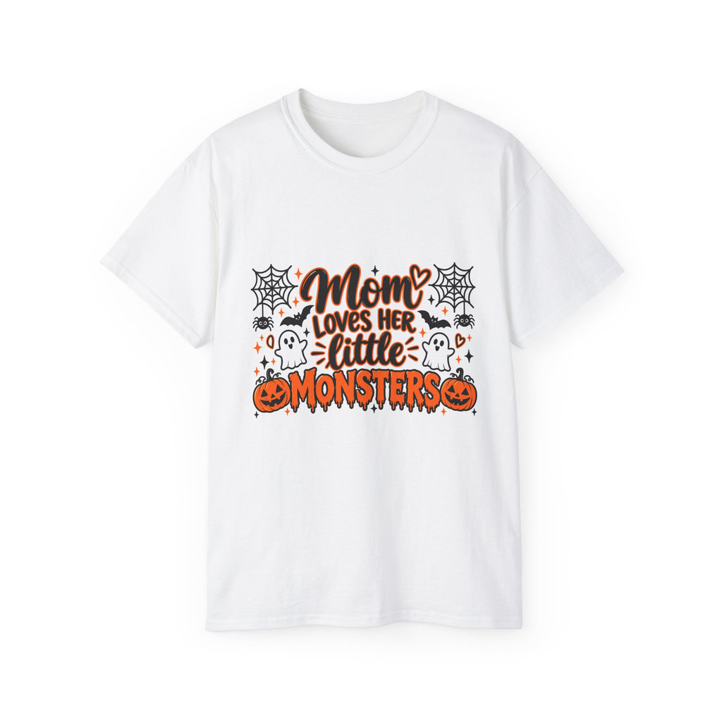 Mom Loves Her Little Monsters Halloween T-Shirt
