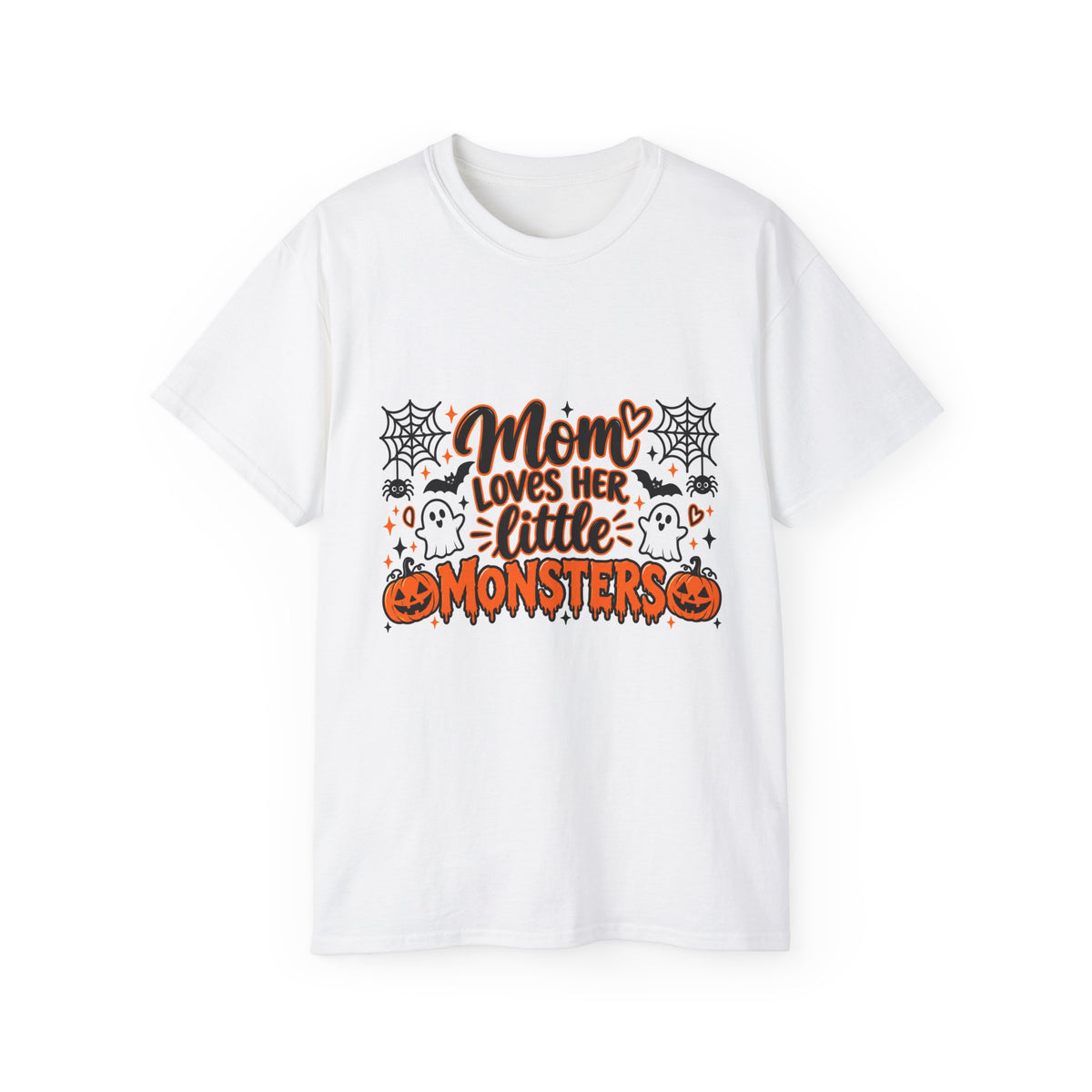 Mom Loves Her Little Monsters Halloween T-Shirt
