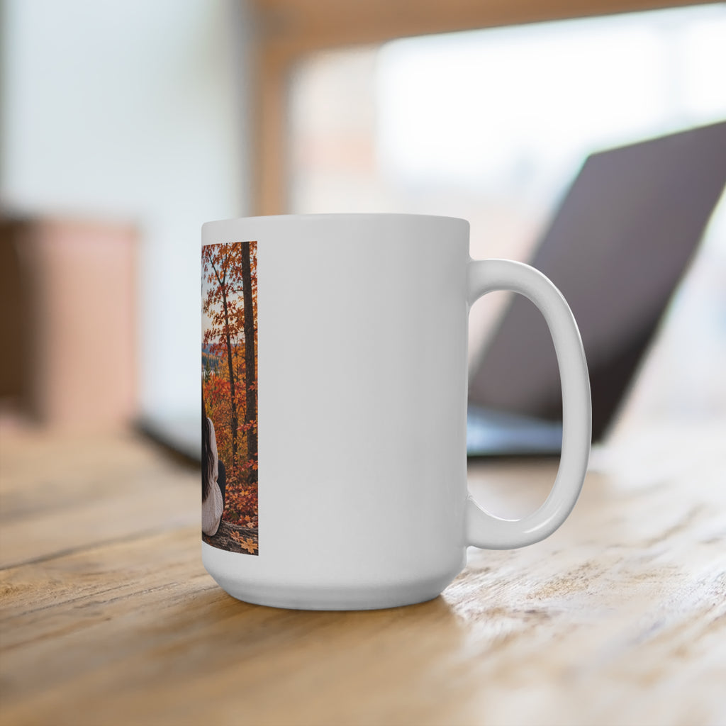 Thread Tumblrz Sisters "Different Paths, Same Heart" 15oz Fall Photo Ceramic Gift Mug