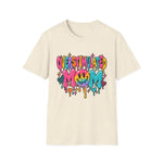 Overstimulated Mom Colorful Graphic T-Shirt