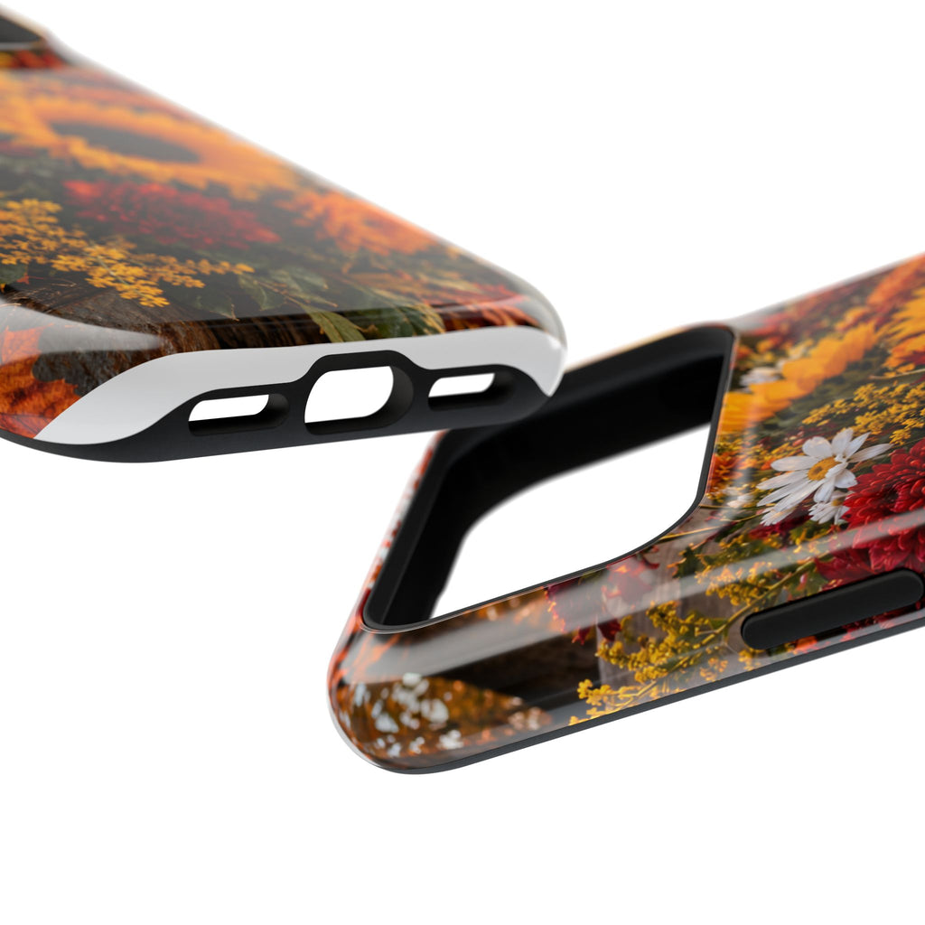 Sunflower Harvest Phone Case — Fall Floral Magnetic Impact-Resistant Cover