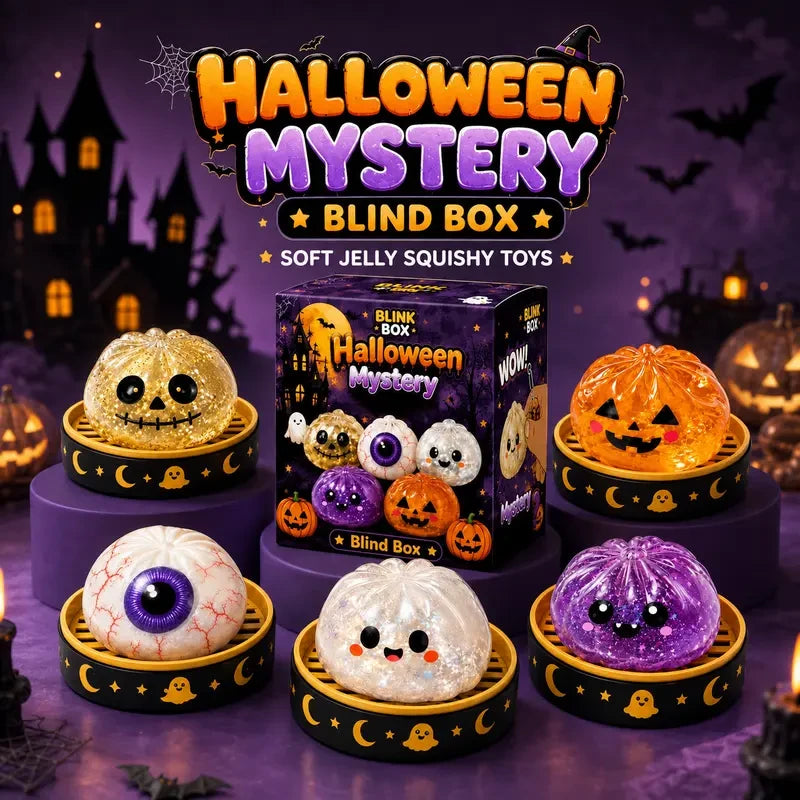 Cute Halloween Ghost Squeeze Toy Set