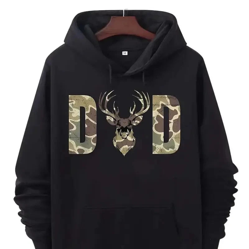 Camouflage Dad Fit Hooded Sweatshirt