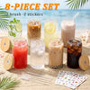 Thread Tumblrz Glass Iced Coffee Tumbler Set with Straw