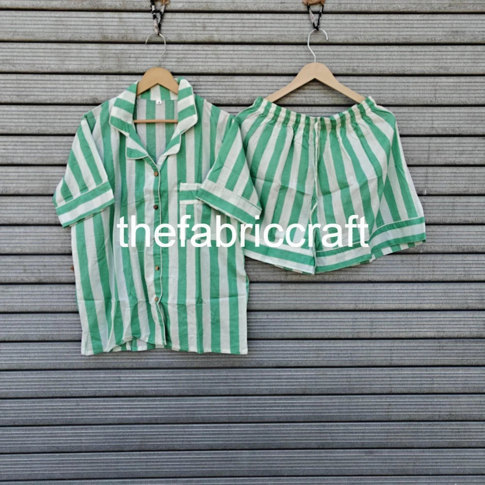 Hand Block Printed Cotton Pajama Set