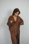 Striped Silk Pajama Set