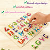 Wooden Alphabet Peg Puzzle Set