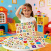 Wooden Alphabet Peg Puzzle Set