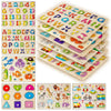 Wooden Alphabet Peg Puzzle Set
