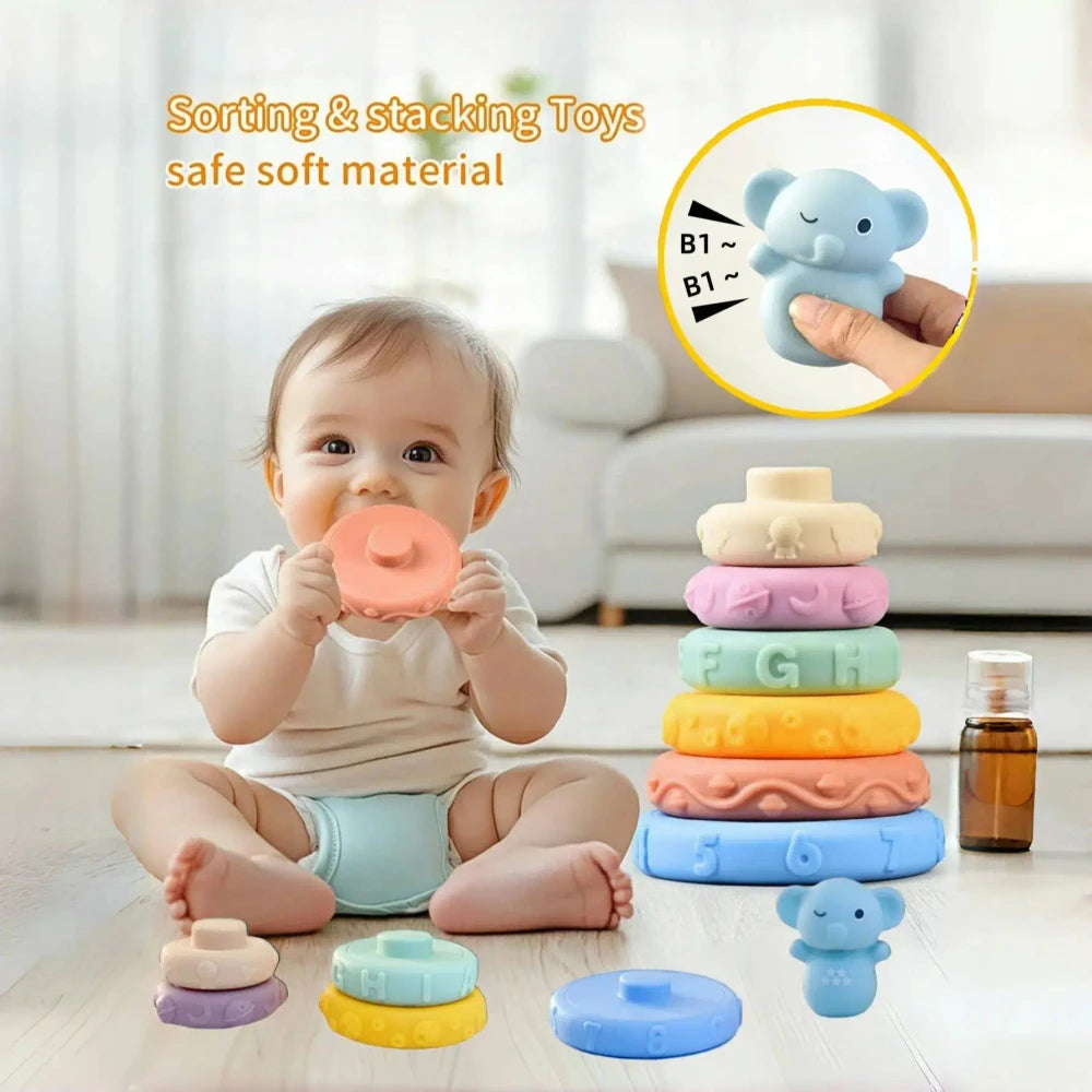 Soft Stacking Rings Baby Teething Toy