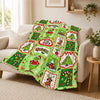 Thread Tumblrz Festive Holiday Graphic Flannel Throw Blanket — Christmas Gift
