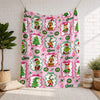 Thread Tumblrz Festive Holiday Graphic Flannel Throw Blanket — Christmas Gift